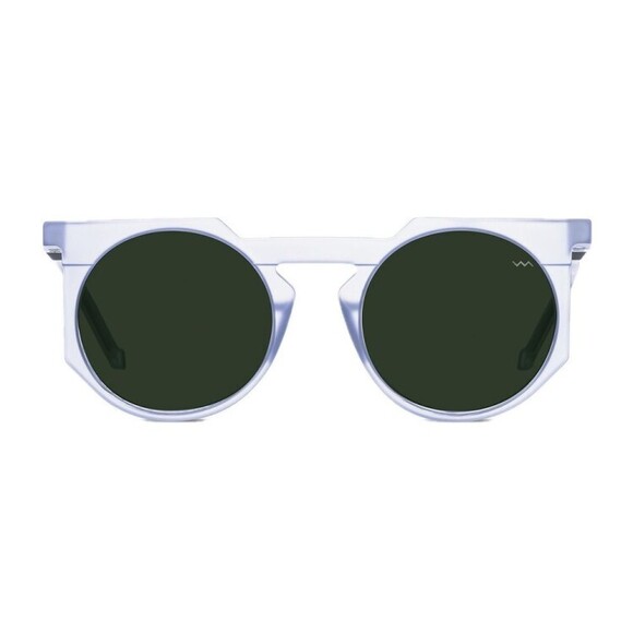 Vava Wl0026 White Label Sculpted Round Bio-Acetate Sunglasses - NWT